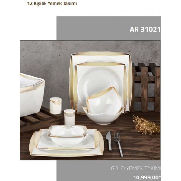 Ar Yıldız Gold Yemek Takımı